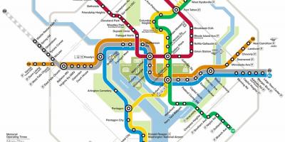 Washington dc metro sistem peta