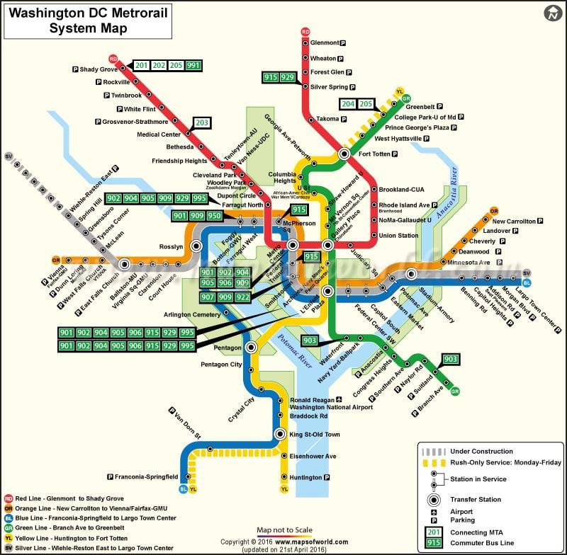 washington dc trem peta