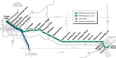 Garis hijau peta dc metro