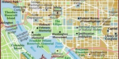 Washington peta kawasan