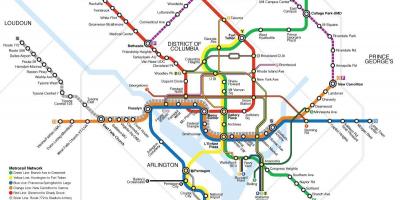 Washington transportasi umum peta